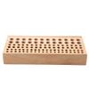 Leather Holder Tool Wooden Leather Punch Craft Tool Rack Leather Craft Tools Holder Rack, Leathercraft Stand Holder Organizer 98 Holes Multifunction Wooden Leathercraft Tool Stand Holder Organizer view 1