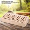 Leather Holder Tool Wooden Leather Punch Craft Tool Rack Leather Craft Tools Holder Rack, Leathercraft Stand Holder Organizer 98 Holes Multifunction Wooden Leathercraft Tool Stand Holder Organizer view 3