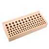 Leather Holder Tool Wooden Leather Punch Craft Tool Rack Leather Craft Tools Holder Rack, Leathercraft Stand Holder Organizer 98 Holes Multifunction Wooden Leathercraft Tool Stand Holder Organizer view 4