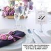 Classic Flourish Wedding Table Numbers, Purple, 1-80, Double Sided, Tent or Use in a Stand, Great for Parties & Restaurants - Made in the USA view 3