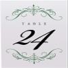 Classic Flourish Wedding Table Numbers, Hunter Green, 1-80, Double Sided, Tent or Use in a Stand, Great for Parties & Restaurants - Made in the USA view 4