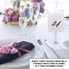 Classic Flourish Wedding Table Numbers, Pink, 1-80, Double Sided, Tent or Use in a Stand, Great for Parties & Restaurants - Made in the USA view 3