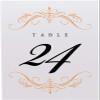 Classic Flourish Wedding Table Numbers, Orange, 1-80, Double Sided, Tent or Use in a Stand, Great for Parties & Restaurants - Made in the USA view 4