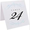 Classic Flourish Wedding Table Numbers, Light Blue, 1-80, Double Sided, Tent or Use in a Stand, Great for Parties & Restaurants - Made in the USA view 2