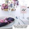 Classic Flourish Wedding Table Numbers, Ruby Red, 1-80, Double Sided, Tent or Use in a Stand, Great for Parties & Restaurants - Made in the USA view 3