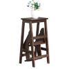 Stepladders Folding Step Stool 3 Steps Wooden/Ladder Chair Stool Treadle Lightweight and Folding Household Home Library Loft Heavy Duty Capacity150 kg view 1