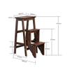 Stepladders Folding Step Stool 3 Steps Wooden/Ladder Chair Stool Treadle Lightweight and Folding Household Home Library Loft Heavy Duty Capacity150 kg view 2