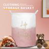 Aouker Merdes 19.7 Waterproof Foldable Laundry Hamper, Dirty Clothes Laundry Basket, Linen Bin Storage Organizer for Toy Collection (Life Pink) view 2
