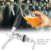 G5/8 Adjustable Beer Dispenser Tap Stainless Steel Chrome Plating Flows Control Faucet for Home Bar Beer Brewing(Silver) view 2