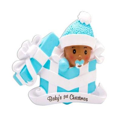 PolarX Baby's First Chrismas in Gift, Blue, Ethnic