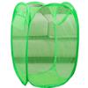 Extra Large Pop Up Mesh Hampers Collapsible Tall Nursery Laundry Basket For Storage Blankets Toys Clothes Net Sorter Bins,Green view 1