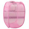 Foldable Extra Large Collapsible Net Hampers For Storage Blankets Pop-Up Mesh Baskets Commercial Laundry Sorters For Rv,Dorm,Pink view 1