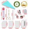 95 pcs Cake Decorating Supplies Kit by Cake Decorating District - includes 48 Icing Tips - Silicone Pastry Bag and Disposable Bags - Spatula Scraper Cutter - Turntable - Silicone Chocolate Candy Mold view 3