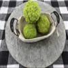 Concrete Resurrection Hand Crafted, Made in USA Cement Decorative Hedge Apples Pomifera, Hedge Balls, Osage Oranges, Home Decor (3) view 3