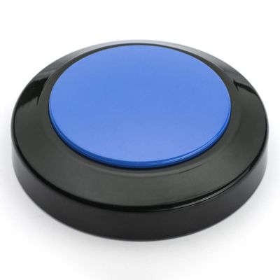 Talking Clock for Visually impaired, Blind, Elderly. Large and high Contrast (Blue)