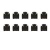10 Pack 1/2" Black Iron Tee - DIY Pipe Furniture - 1/2-Inch Threaded Pipe Nipples - Industrial Piping - Plumbing Suppl view 1