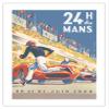 1959 Grand Prix - 24 hours of Le Mans France - Endurance Racing - Vintage Car Racing Poster by Michel Blignod c. 1959 - Bamboo Fine Art 290gsm Paper Print (Unframed) 24x32in view 1
