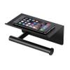Gatco 1420MX Latitude II Toilet Paper Holder with Mobile Shelf, Matte Black view 2