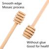 100-Pack 6 Inch Portable Wooden Jam Honey Dipper Honey Sticks for Honey Jar Dispense Drizzle Honey (6inch 100pcs) view 3
