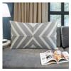 Aitliving Embroidered Throw Pillow Cover Arrows Coko Geometric Lumbar Pillow Cover Decorative Cushion Shell 2-Tone Silver Grey Chevron 1pc 12x20, Gray 30x50cm view 3