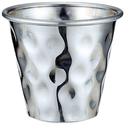 Sanho Sangyo 03115071 Sauce Pot, Silver, 0.2 fl oz (6.0 cc), Sauce Cup, Hammered