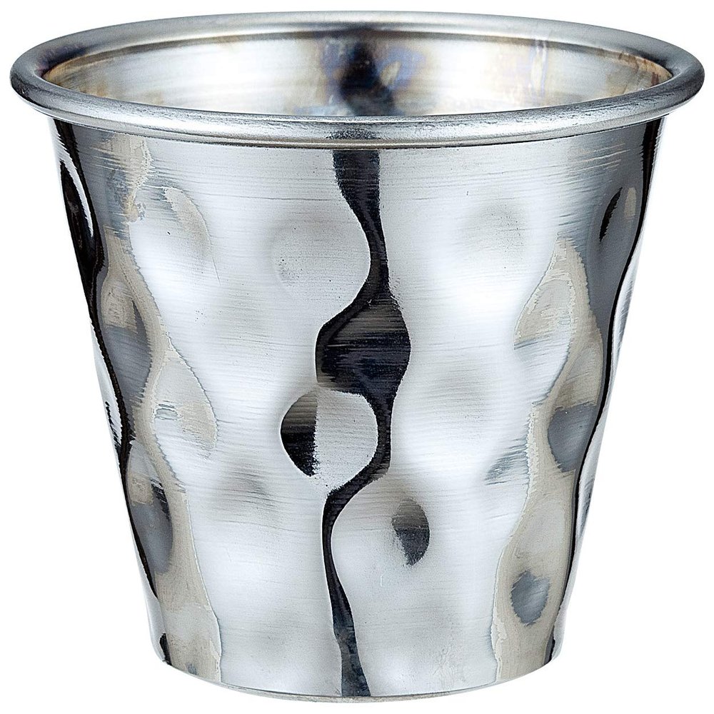 Sanho Sangyo 03115071 Sauce Pot, Silver, 0.2 fl oz (6.0 cc), Sauce Cup, Hammered