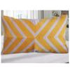 Aitliving Bolster Accent Pillowcase Coko Geometric Throw Pillow Cover Lumbar Embroidered Arrow Cotton Canvas 12x20 1pc Pink and Mango Yellow/Orange 2 Tones, Chevron 30x50cm view 1