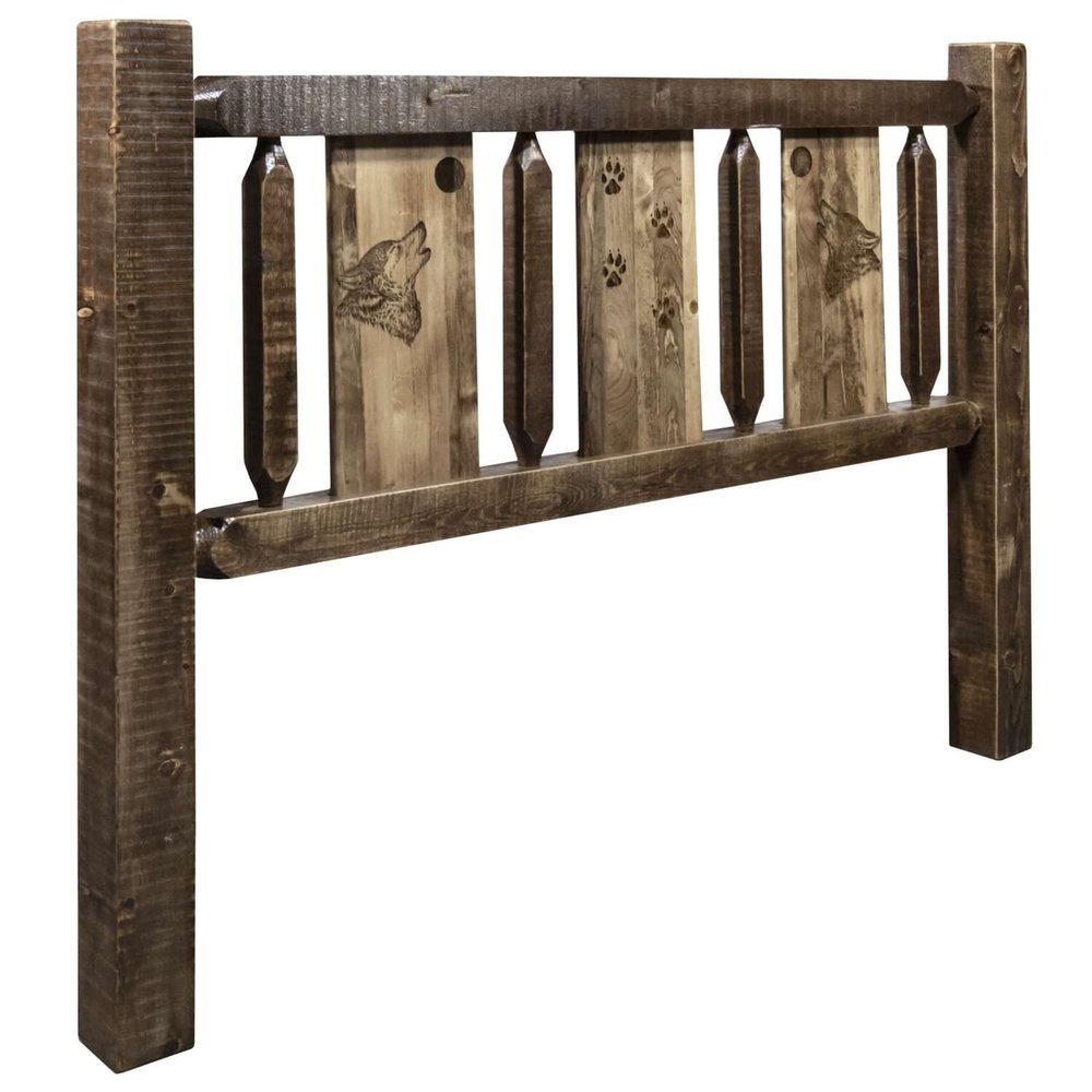 Montana Woodworks Homestead 76" Wood California King Headboard in Brown