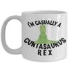 Im Casually a Cuntasaurus Rex Mug Twat Cunt Gag Gift for Women Best Friend Birthday Funny Cute Coffee and Tea Mugs Cunt Gifts view 1