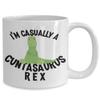 Im Casually a Cuntasaurus Rex Mug Twat Cunt Gag Gift for Women Best Friend Birthday Funny Cute Coffee and Tea Mugs Cunt Gifts view 2