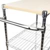 Wonderrun Basket Rolling Cart Storage Laundry Kitchen Room Organizer 3 Tier Drawers with Wooden, Carbon Steel and Wheels for Decor Home and Office view 2