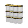 Buddeez Bits and Bolts Storage Containers - Storage Bins with Lids - Bulk Organizer for Workshop, Pantry, or Garage Supplies - 1 Quart 12 Pack view 4