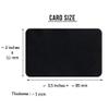 Queenberry Personalized 2 Sides Custom Engraved Aluminum Wallet Card Mini Love Black view 3