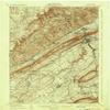 Bellefonte PA topo map, 1:62500 Scale, 15 X 15 Minute, Historical, 1909, Updated 1937, 19.9 x 16.6 in - Polypropylene view 1