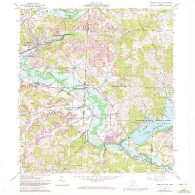 YellowMaps Mineral City OH topo map, 1:24000 Scale, 7.5 X 7.5 Minute, Historical, 1961, Updated 1972, 27 x 22.1 in - Polypropylene