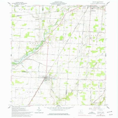 YellowMaps Ashley OH topo map, 1:24000 Scale, 7.5 X 7.5 Minute, Historical, 1961, Updated 1977, 27 x 22 in - Polypropylene
