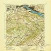 YellowMaps New Cumberland PA topo map, 1:62500 Scale, 15 X 15 Minute, Historical, 1943, 21.8 x 18 in - Polypropylene view 1