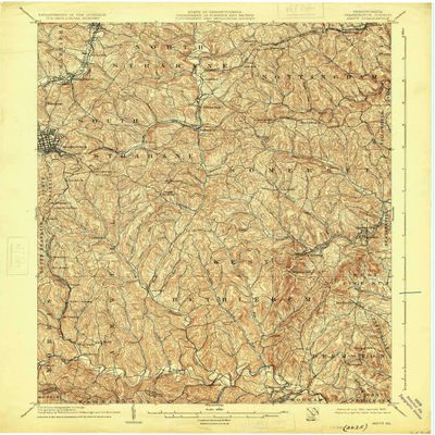 YellowMaps Amity PA topo map, 1:62500 Scale, 15 X 15 Minute, Historical, 1904, Updated 1925, 19.9 x 16.5 in - Polypropylene