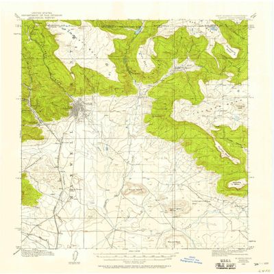 YellowMaps Raton NM topo map, 1:62500 Scale, 15 X 15 Minute, Historical, 1912, Updated 1958, 21 x 17 in - Polypropylene