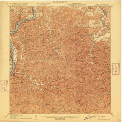 Belleville WV topo map, 1:62500 Scale, 15 X 15 Minute, Historical, 1906, Updated 1915, 19.9 x 16.5 in - Polypropylene