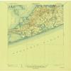 YellowMaps Sag Harbor NY topo map, 1:62500 Scale, 15 X 15 Minute, Historical, 1904, Updated 1944, 20.9 x 17 in - Polypropylene view 1