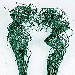 Ting Ting Multicolored or Single-Colored Sparkle Glitter Branches Vase Filler Table Centerpiece Wedding Christmas Holiday & Home Decoration 26" Long (Green, 12BU (1BOX))