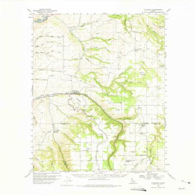 YellowMaps Culdesac ID topo map, 1:62500 Scale, 15 X 15 Minute, Historical, 1958, Updated 1975, 21.8 x 18 in - Polypropylene
