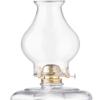 Crisa 3 X 4 3/4 X 8 1/2 Replacement Clear Glass Chimney Globe Large Bulge Smooth Top Glass Oil Lamp Hurricane Lamp view 1