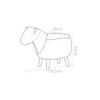 Solid Wood Animal Oxford Cloth Stool Ottoman Creative & Cute Stool for Kids Toy Chest Chair for Children Footstool 4 Legs (Pony) view 2