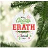 Christmas Decorations Tree Ornament 2022 - Gifts Hometown State - Merry Christmas Erath Louisiana - Gift for Family Rustic 1St Xmas Tree in Our New Home 3 Inches White view 1