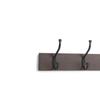 Amazon Basics Wall-Mounted Metal Coat Rack, 5 Hooks, Espresso view 3
