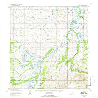 YellowMaps Candle C 4 AK topo map, 1:63360 Scale, 15 X 15 Minute, Historical, 1955, Updated 1966, 20.7 x 18 in - Polypropylene