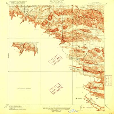 YellowMaps Lone Tree Valley CA topo map, 1:31680 Scale, 7.5 X 7.5 Minute, Historical, 1916, 19.7 x 16.3 in - Polypropylene