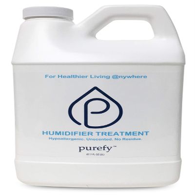PUREFY Ultrasonic & Evaporative Humidifier - 68 oz Hypoallergenic, Unscented, No Residue, Baby Safe, Auto Cleaning